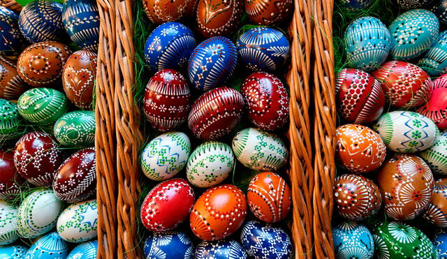Los huevos de Pascua son un regalo tradicional cada Domingo de Resurrección. Foto: AFP
