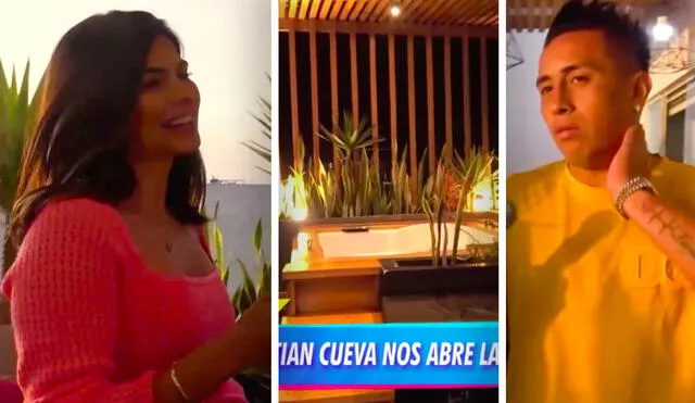 El deportista tuvo como invitada a Ivana Yturbe en su hogar ubicado en Trujillo, el cual fue diseñado por su esposa. Foto: composición/captura de América TV