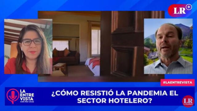 Juan Stoessel, jefe del gremio de hoteleros del Perú. Foto: captura/LR+
