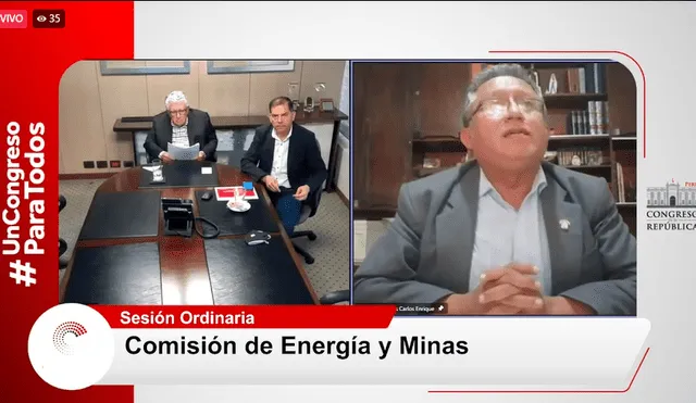 Southern realizó presentación ante Comisión de Energía y Minas del Congreso. Foto: captura de Congreso TV