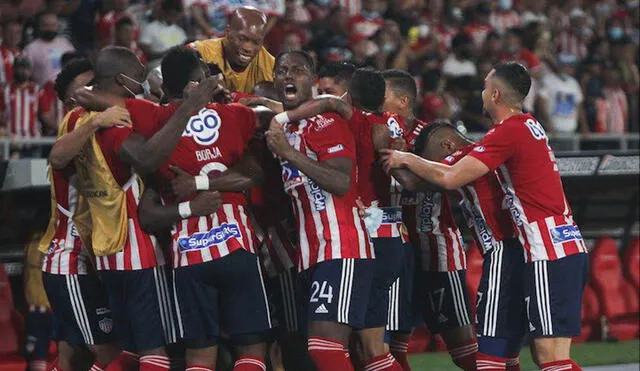 Junior dio la sorpresa en la Copa Sudamericana y goleó 3-0 a Fluminense. Foto: @JuniorClubSA