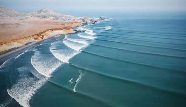 Oleaje en Chicama es uno de los más grandes del mundo. FOTO: Instagram / Perú Surf