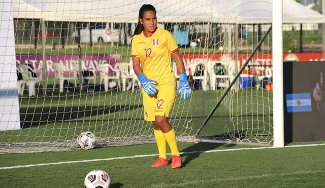 Maryory Sánchez es habitual titular con Perú y podría estar en la Copa América 2022. Foto: selección peruana