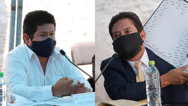 Richard Cervantes y Miguel Guzmán fueron implicados por la Fiscalía en caso de corrupción. Foto: composición LR/Consejo Regional/Rodrigo Talavera-LR