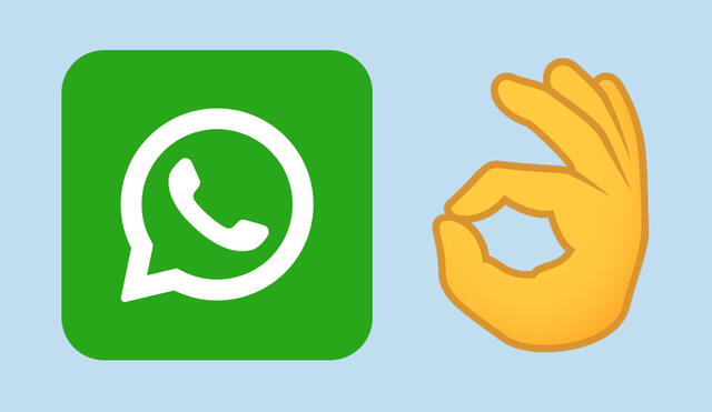 Este emoji de WhatsApp está disponible en iOS y Android. Foto: composición LR