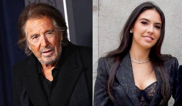 Al Pacino y Noor Alfallah fueron captados juntos en restaurante. Foto: composición/ AFP/ Instagram