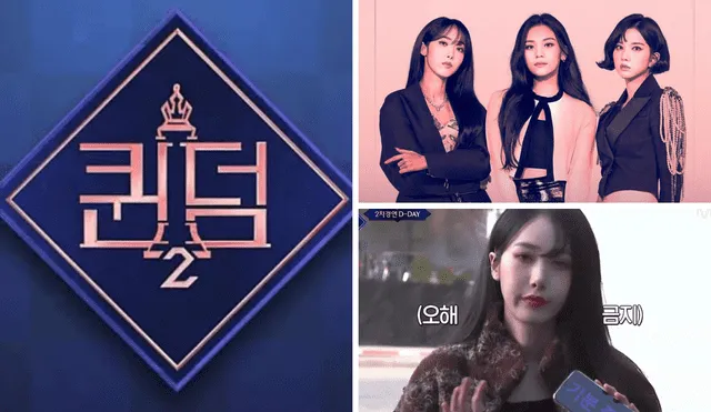 SinB de VIVIZ destaca en "Queendom 2" con momento viral. Foto composición: Mnet.