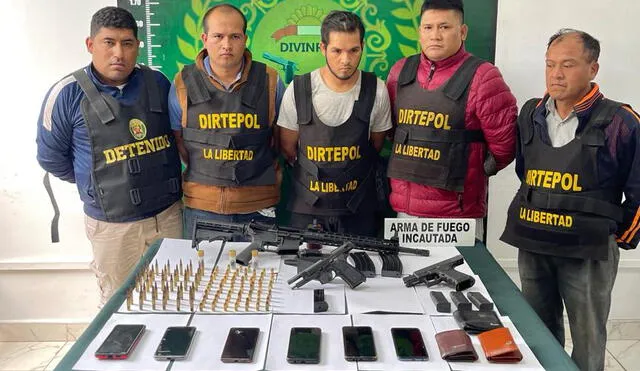 Fueron 5 los detenidos en Huanchaquito. Foto: PNP