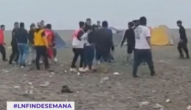 Descontrol se produjo entre asistentes por Semana Santa. Foto: captura de Latina