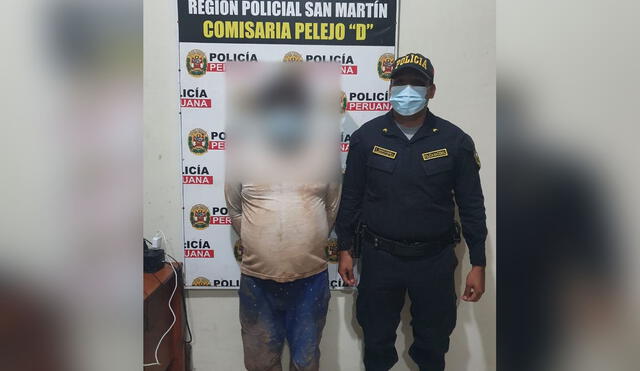 Agentes intervinieron a sujeto sindicado como autor del crimen. Foto: PNP