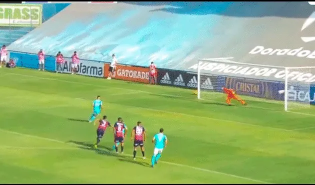 Yotún volvió a marcar con los celestes tras ocho años. Foto: captura Gol Perú