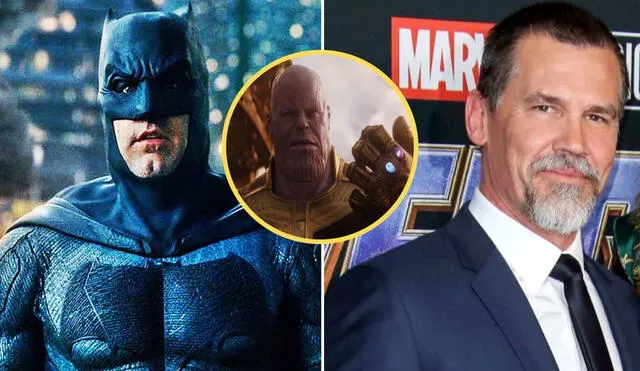 Si Josh Brolin hubiese sido elegido como Batman, Marvel tendría que haber elegido a un nuevo actor para Thanos en el UCM. Foto: composición LR/DC/Marvel/Difusión