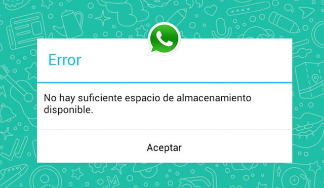 WhatsApp suele provocar que muchos celulares se queden sin espacio. Foto: Muy Computer