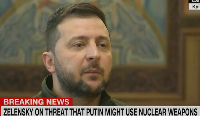 El presidente de Ucrania, Volodímir Zelenski, ofreció una entrevista a CNN. Foto: captura web/CNN