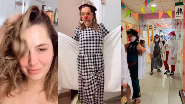 Yiddá Eslava compartió con sus seguidores imágenes de su visita al Hospital del Niño. Foto: composición Yiddá Eslava/Instagram