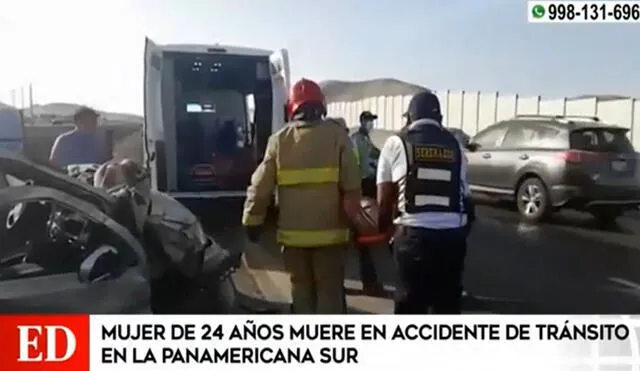 Minivan accidentada ofrecía el servicio informal de taxi colectivo de Lima hacia Cañete. Foto: captura/América TV