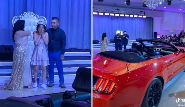 A pedidos de los usuarios, la cuenta @karloybeto compartió las demás sorpresas que recibió la joven quinceañera en su fiesta. Foto: captura de TikTok