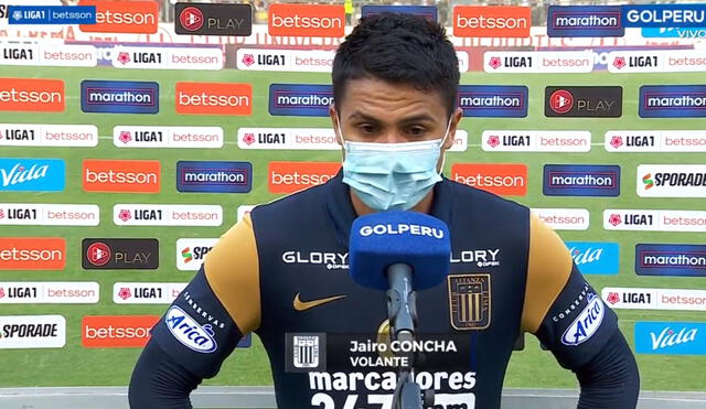 Jairo Concha salió campeón con Alianza Lima en el 2021. Foto: captura Gol Perú