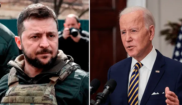 Volodimir Zelenski señaló que quiere que Joe Biden visite Ucrania y se mostró convencido de que “lo hará”. Foto: composición LR / AFP