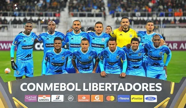 Plantilla de Binacional en la Copa Libertadores. Foto: EFE