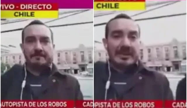 El periodista se encontraba hablando sobre la delincuencia en Chile. Foto: captura de YouTube