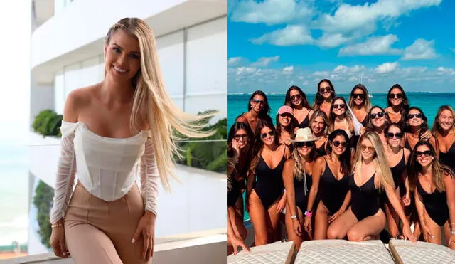Brunella Horna se divirtió con sus amigas en Cancún durante el feriado de Semana Santa. Foto: Brunella Horna/Instagram.