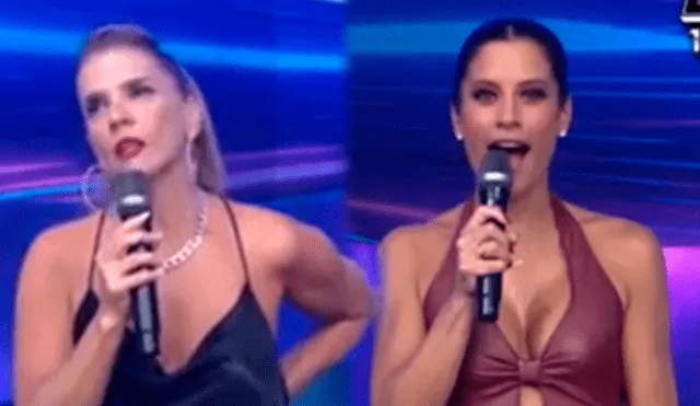 María Pía Copello se mostró sorprendida ante las declaraciones de Johanna San Miguel. Foto: composición/captura América TV