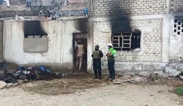 Policías llegaron para constatar la muerte del anciano. Foto: captura video Soltv