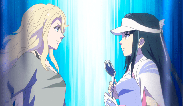 Eve y Aoi se enfrentaron por primera vez en el capítulo 2 de “Birdie Wing: Golf Girls’ Story”. Foto: Bandai Namco Pictures