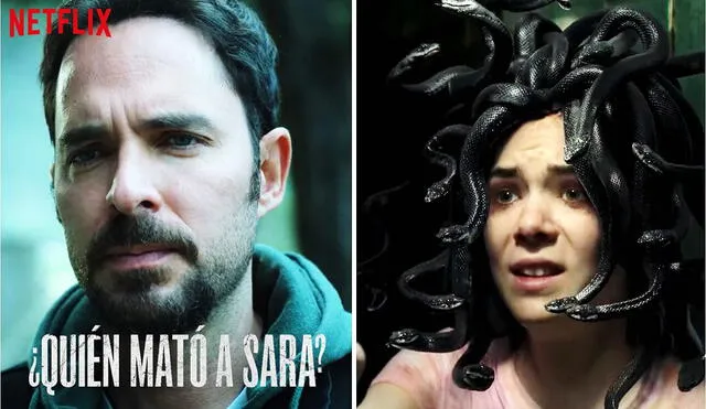 Ximena Lamadrid es la protagonista de "¿Quién mató a Sara?"; mientras que Manolo Cardona interpreta a su hermano en la ficción, Álex. Foto: composición LR/captura de Netflix