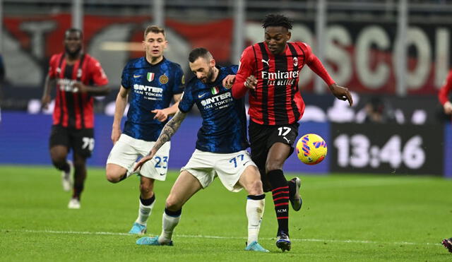 AC Milan e Inter de Milan se verán las caras en la vuelta el martes 19 de abril. Foto: Twitter.