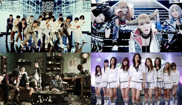 La segunda generación del k-pop fue desarrollada entre el 2002 y el 2011. Foto: composición SM/YG