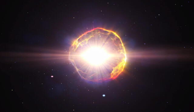 Las micronovas son eventos extremadamente poderosos, pero son pequeños a escala astronómica, comparado con las novas y las supernovas. Foto: referencial / ESA / Hubble / L. Calcada