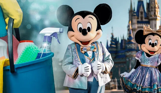 Empleos en Estados Unidos. Conoce cuál es el sueldo diario que recibe un trabajador de limpieza en Disney World. Foto: composición LR/ Hogarmanía/ Disney.go