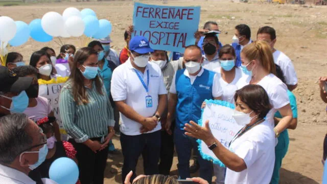 Presidente de EsSalud, Raúl Fonseca visitó Ferreñafe y anunció pronta implementación de Hospital Bicentenario. Foto: EsSalud