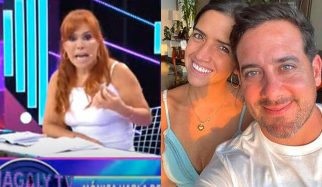 Magaly Medina calificó como un duro golpe para Vanessa Quimper el ampay de su esposo, Óscar del Portal. Foto: capturas de ATV