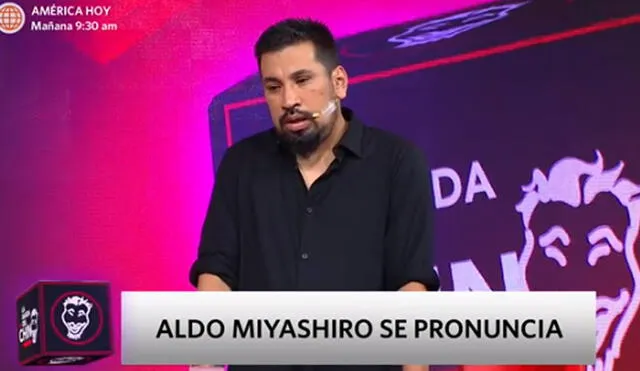 Aldo Miyashiro reconoce infidelidad a Erika Villalobos. Foto: captura América TV