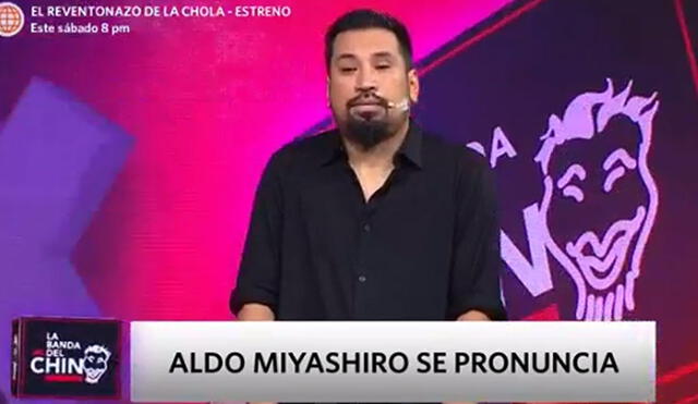 Aldo Miyashiro dijo espera volver a reconstruirse como persona tras aceptar su infidelidad a Erika Villalobos. Foto: captura América TV