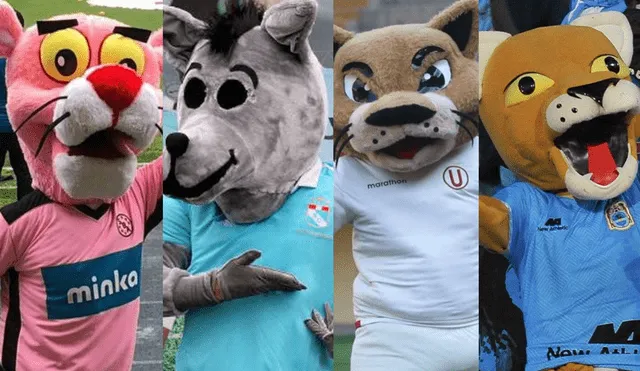 Las mascotas de los equipos de fútbol tienen la misión de divertir y alentar a la hinchada. Foto: composición LR/ SportBoys/ Sporting Cristal/ Universitario