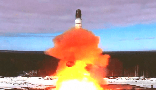 El  Kremlin asegura que no existe otro misil como el MS-28 Sarmat en el mundo. Foto: AFP