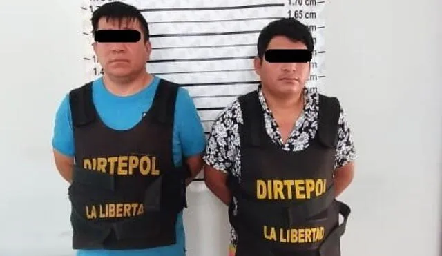 Detenidos fueron llevados a la Sección de Secuestros y Extorsiones de Trujillo. Foto: PNP