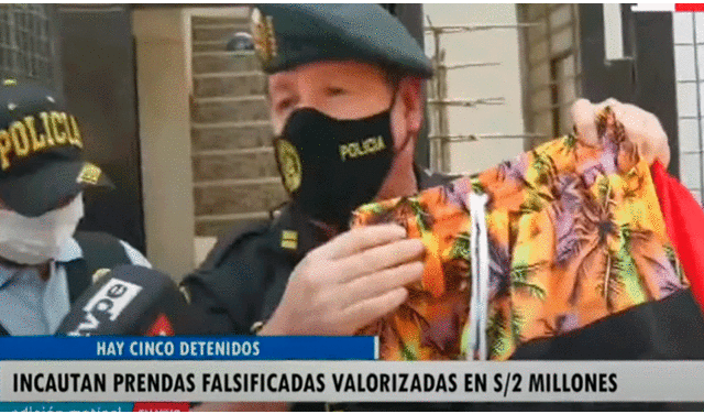 Seis personas fueron detenidas durante el operativo de la PNP. Foto: captura de TV Perú