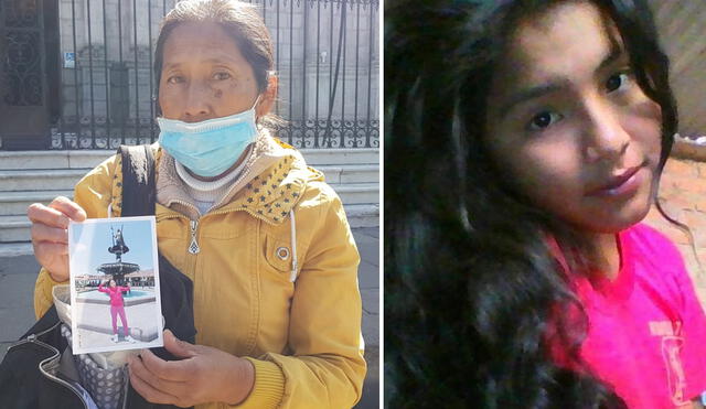 Madre de la menor desaparecida esta en Arequipa hace un mes. Foto: Wilder Pari (URPI)/Facebook
