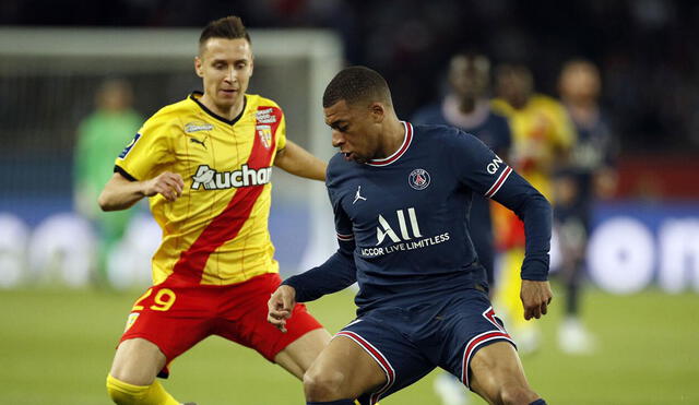 Paris Saint-Germain iguala sin goles ante Lens en el primer tiempo del partido por la Ligue 1. Foto: EFE