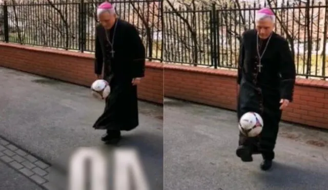 En el pasado el obispo fue futbolista de diferentes clubes polacos. Foto: TikTok