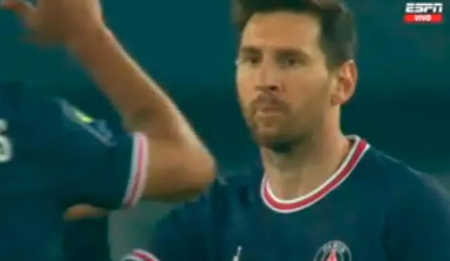 Lionel Messi anotó en el empate entre PSG vs. Lens. Foto: ESPN