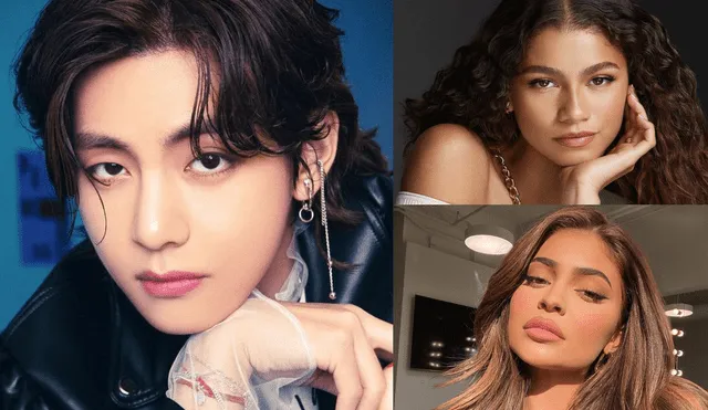 Taehyung de BTS superó en cantidad de 'me gusta' y ganancia por post en Instagram a Zendaya, Kylie Jenner y más famosos. Foto: composición/BIGHIT/Zendaya/kylie Jenner/Instagram