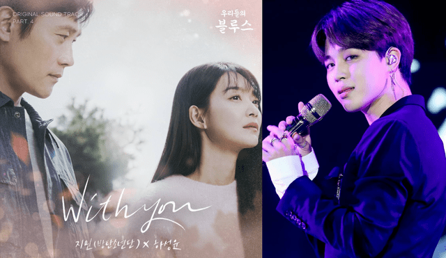 El debut de Jimin en los k-dramas será con el OST "With you" de "Our blues". Foto: composición LaRepública/YamYam/Hybe