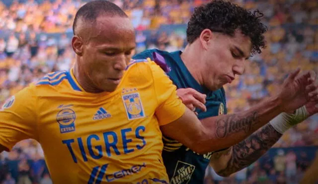 América se fue al descanso con el marcador 1-0 a su favor contra Tigres. Foto: Tigres