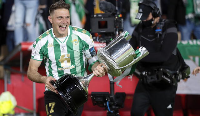 Joaquín salió campeón de la Copa del Rey con Real Betis por segunda vez en su vida. Foto: EFE